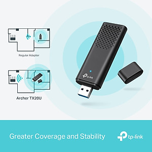 Bộ Chuyển Đổi USB WiFi TP-Link Archer TX20U / TX20U Nano / TX20 Plus WiFi 6 Băng Tần Kép AX1800 - Hàng Chính Hãng