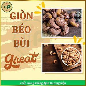 HẠT ĐIỀU RANG MUỐI XẾP HOA TÂN LỘC PHÁT COMBO  1KG - MỖI HỘP 500G