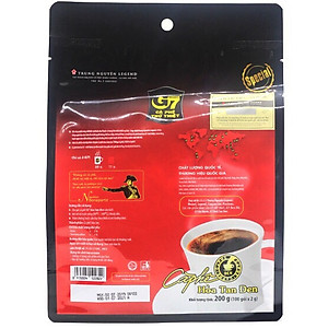 Cà phê G7 hòa tan Đen Bịch 100 gói( Không Đường Sữa) Trung Nguyên