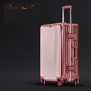 Vali Nhôm Nguyên Khối Khóa Sập NiceVilla 20inch-24inch-29inch