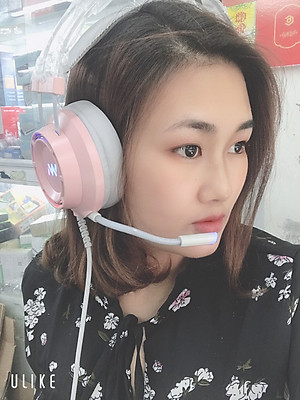 Tai Nghe Gaming Wangming 9800s Pink (Màu Hồng) Âm Thanh 7.1 USB LED - Hàng Nhập Khẩu