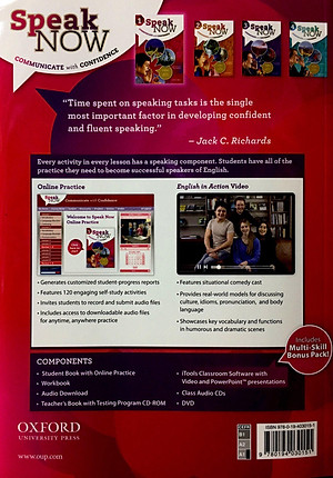 Sách Speak Now 1 Student Book with Online Practice