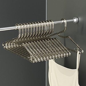 Combo 5 Móc Treo Quần Áo Trong Suốt PaKaSa - Hàng Chính Hãng 