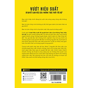 Sách Vượt hiệu suất: Bí quyết làm việc của những "bậc thầy tốc độ"