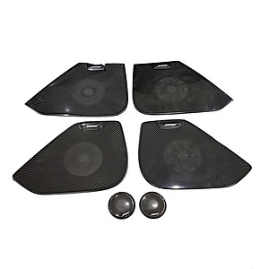 Ốp trang trí, bảo vệ màng loa dành cho xe Mazda CX-8, CX8 vân phay xước