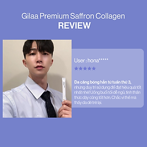 Bột Uống Collagen Gilaa Cao Cấp Kết Hợp Saffron - (60 gói x 2g)