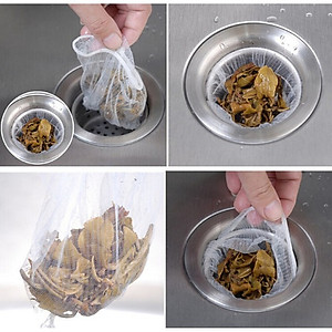 Combo 200 túi lọc rác bồn rửa bát - Túi lưới lọc rác giúp ngăn chặn tắc đường ống