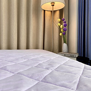 Bộ ga giường chần bông KBedding by Everon KMTS 104 Microtencel Tím (4 món)