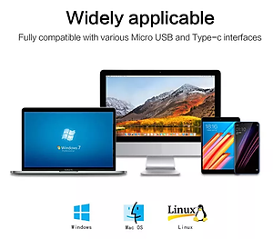 Đầu cắm OTG xịn giúp điện thoại Android đọc thẻ nhớ TF, USB, Type C  - Hàng chính hãng / Hàng nhập khẩu