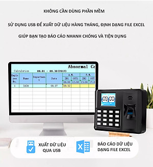 Máy Chấm Công Quét Vân Tay Mini  6699