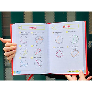 Sách sổ tay hình học, tổng hợp kiến thức toán hình từ lớp 8 đến lớp 12