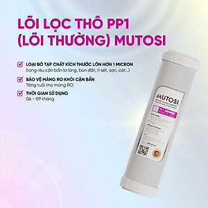 Lõi lọc nước Mutosi - Lõi số 3 PP1M - Hàng chính hãng