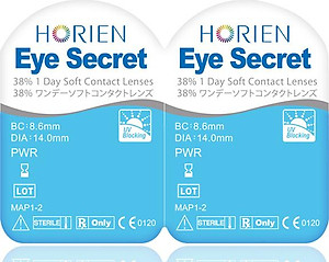 Bộ Năm Cặp Kính Áp Tròng Trong Suốt Dùng 1 ngày Eye Secret