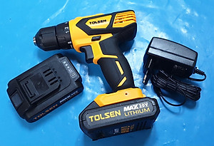 MÁY KHOAN PIN 2 TỐC ĐỘ 10MM 20V (2 PIN) TOLSEN 79033 - HÀNG CHÍNH HÃNG