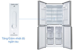 Tủ lạnh Sharp Inverter 362 lít SJ-FX420VG-BK - Hàng chính hãng (chỉ giao HCM)