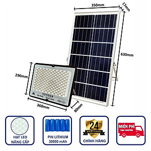 Đèn năng lượng mặt trời chống lóa Vạn Năng Solar 300w