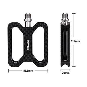 Bàn đạp xe đạp ZTTO hợp kim nhôm phẳng cho MTB Road Bike