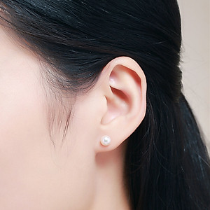 Bông Tai Ngọc Trai Nụ, Khuyên Tai Nụ Ngọc Trai Cao Cấp Nhiều Màu - B2510 - Bảo Ngọc Jewelry