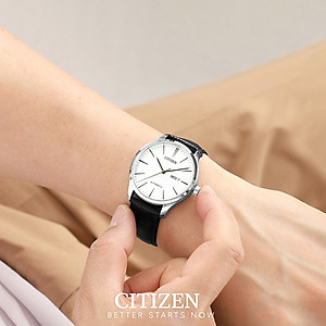 Đồng Hồ Nam Citizen Dây Da NH8350-08B - Mặt Trắng 