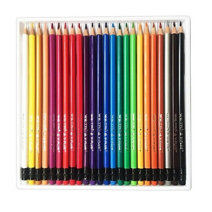 Bút chì màu gỗ We Fish Yplus 24 màu tẩy được TC1802