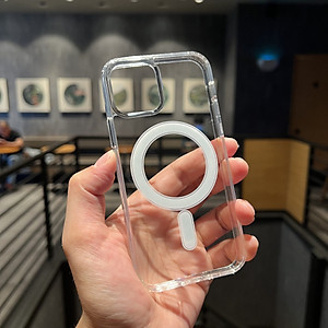 Ốp Lưng Hybrid Clear Case Trong Suốt Hỗ Trợ Sạc Từ Tính dành cho iPhone 14/ 14 Plus/ 14 Pro / 14 Pro Max- Hàng Chính Hãng