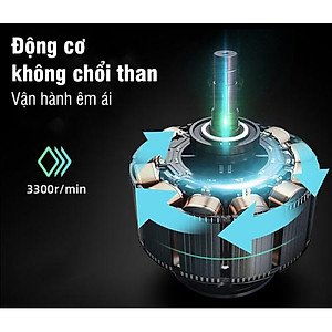 Máy (súng) massage cầm tay giảm đau cơ bắp căng cơ Booster T - 126W, 6 đầu