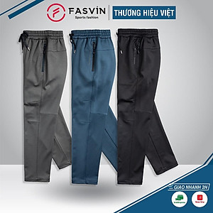 Quần thun thể thao nam Fasvin DT22548.HN vải thun 01 lớp co giãn thoải mái
