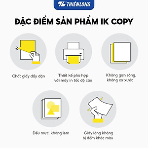 Ream giấy A5 70 gsm IK Copy (500 tờ) - Hàng nhập khẩu Indonesia