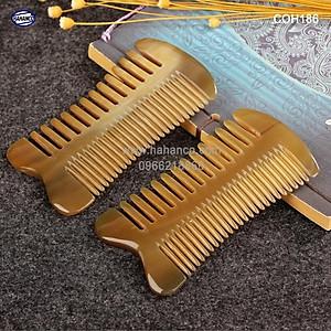 Lược sừng đa năng - Lược răng thưa và mau (Size: S - 10cm) COH186 - Chăm sóc tóc