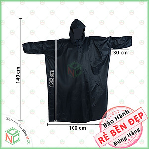(Loại Tốt) Áo Mưa Cánh Dơi (xẻ tà) KhoNCC - Vải Dù Cao Cấp Loại Lớn 1m4 - Che Kín 2 Người Mùa Mưa - NQL-AoMuaDu (Xanh lá, Xanh Đen, Xanh Dương, Đỏ Đô, Cỏ Úa) - Hàng Chính Hãng