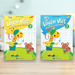 Sách- Combo 4 cuốn sách: Luyện viết 1, Luyện viết 2, Toán, Luyện đọc Tiền Tiểu Học (Hành trang cho bé vào lớp 1)