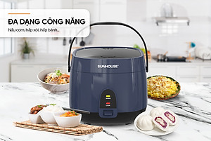 NỒI CƠM ĐIỆN 1.8L SUNHOUSE SHD8611N (700W)- Hàng chính hãng