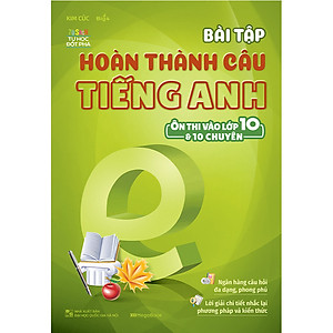 Combo Bài Tập Tiếng Anh Ôn Thi Vào 10 Và 10 Chuyên - Bộ 1 (4 Cuốn) 