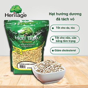 Hạt hướng dương đã tách vỏ Heritage giàu Vitamin E , giãm Cholesterol xấu - Sunflower Seeds 1kg 