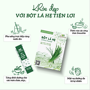Bột lá hẹ nguyên chất Goce - 72g (24 gói x 3g)