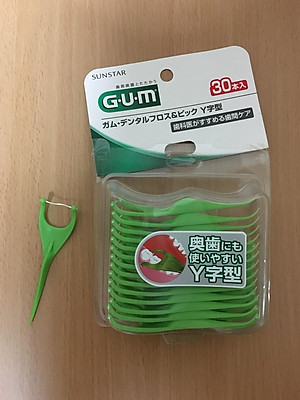 Tăm chỉ nha khoa Sunstar Gum sợi chỉ mềm mại & bền dai ( 30 cây ) - hàng nội địa Nhật Bản