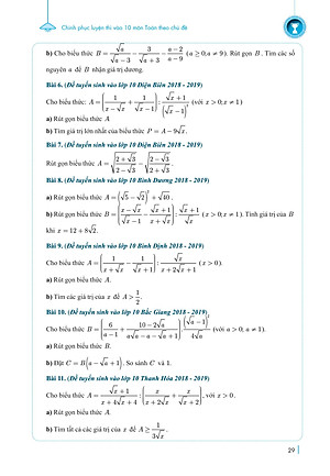 Sách Chinh Phục Luyện Thi Vào 10 Môn Toán Theo Chủ Đề