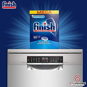 Viên rửa chén bát Finish Classic 120 viên - Hàng chính hãng