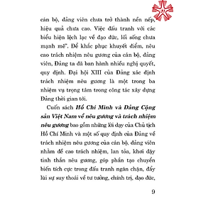 Hồ Chí Minh và Đảng Cộng sản Việt Nam về nêu gương và trách nhiệm nêu gương (bản in 2023)