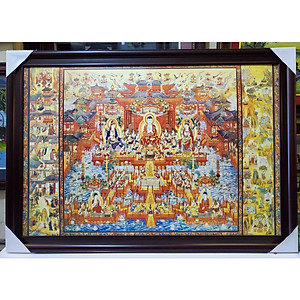 Tranh phật  tây phương cực lạc thế giới