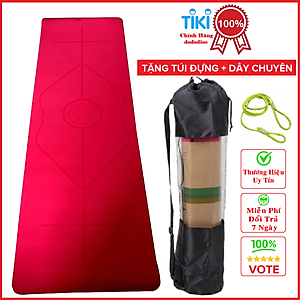 [LOẠI TỐT - ĐỊNH TUYẾN] Thảm tập Yoga định tuyến TPE cao cấp tặng kèm túi đựng - chống trơn trượt thấm hút mồ hôi tốt chính hãng DODODIOS - Dây Buộc Chuyên Dụng Tập Yoga