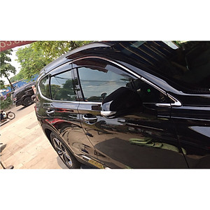 Vè che mưa xe Hyundai Santafe 2016 - 2022 chỉ Inox (hàng cao cấp dày đẹp)
