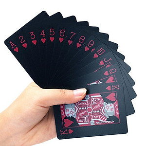 Bộ Bài PVC Mạ Vàng 24K Mạ Bạc Cao Cấp Chất Liệu Đàn Hồi, Bộ Bài Tây Poker Polieste Không Thấm Nước, Hàng Chính Hãng