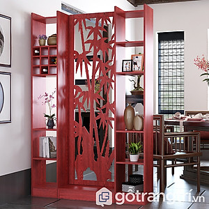 Vách ngăn cây tre liền hai kệ