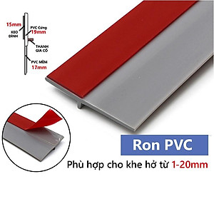 Miếng chặn cửa pvc gia cường - Thanh nẹp chắn khe hở dán chân cửa, chống bụi, chống ồn, chống côn trùng RPVC