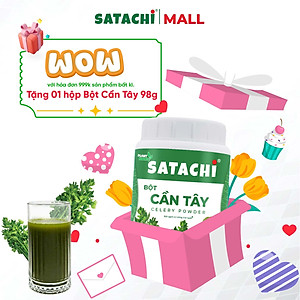 Bột Cà Rốt Nguyên Chất SATACHI – 100% cà rốt tự nhiên, không đường – Hộp 418g