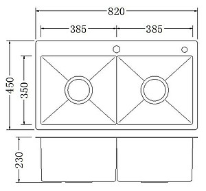 Bồn rửa chén inox 304 KOSKO, chậu rửa chén bát 82x45cm đúc cân lắp được nhiều loại vòi nước rửa chén