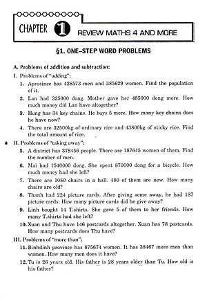 Toán Đố Lớp 5 - Word Problems Primary Maths 5 (Tái Bản)