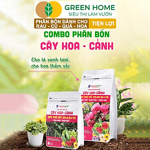 Phân Bón NPK Greenhome, Chuyên Rau Ăn Lá, Củ, Cây Ăn Trái, Hoa, Dinh Dưỡng Cân Đối, Chắc Rễ, Khoẻ Cây, Bông To, Sai Quả