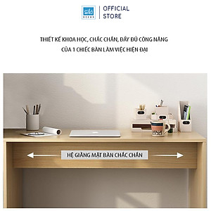 Bàn Học Tập, Làm Việc Kết Hợp Tủ Ngăn Kéo Và Kệ Sách Thương Hiệu SIB Decor BLV55